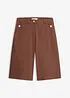 Shorts av elastisk twill, med vida ben, bonprix