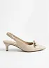 Pumps med slingback och rosett, bonprix