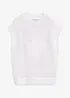 Stickad topp i bomull, bonprix
