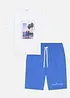 T-shirt och trikåbermudas i bomull (2 delar), bonprix
