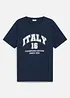 T-shirt i bomull med Italien-tryck, bonprix