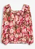 Blus med ballongformad nederkant, bonprix