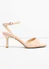 Sandalett med lacklook, bonprix