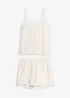 Pyjamas med shorts, ribbat material, bonprix