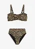 Balconettebikini i glansigt material (2 delar), bonprix