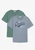 T-shirt i ekologisk bomull (2-pack), bonprix