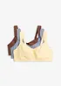 BH med bomull utan bygel  (3-pack), bonprix