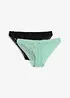 Minitrosa med mjuk spets (2-pack), bonprix