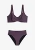 Minimizer-bikini och bikinibyxa med hög midja och lätt formande effekt (2 delar), bonprix