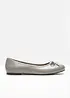 Ballerinaskor med rosett, bonprix