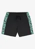 Badshorts med mönstrade infällningar, bonprix