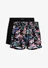 Jerseyshorts i elastisk bomullsmix (2-pack), bonprix