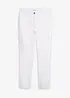 Stretchbyxa med raka ben Mid Waist, bonprix
