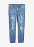 Korta stuprörsjeans med destroyed-look, bonprix