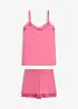 Pyjamas i viskos med shorts, bonprix
