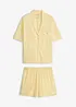 Pyjamas med shorts, i mjuk viskosmix, bonprix