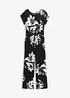 Jumpsuit med palmmönster, bonprix