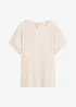 T-shirt i material med struktur, bonprix