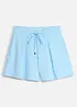 Mycket lätta funktionsshorts med dekorveck, snabbtorkande, bonprix