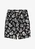 Dra på-shorts i viskosmix, bonprix