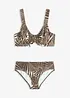 Minimizer-bikini med vadderade axelband (2 delar), bonprix
