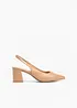 Slingbackpumps med blockklack, bonprix