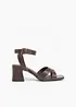 Sandalett med blockklack, bonprix