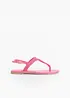 Flip flop-sandal med flätade detaljer, bonprix