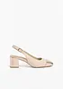 Slingbackpumps med blockklack från Marco Tozzi, Marco Tozzi