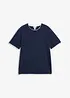 T-shirt av slubbgarn med 2-i-1-look, bonprix