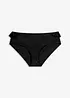 Bikinibyxa med hög midja och rysch, snabbtorkande, bonprix