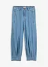 Ballongjeans med Mid Waist, resårmidja, bonprix
