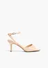 Sandalett med lacklook, bonprix