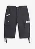 Långa shorts med stretch och cargofickor, normal passform, bonprix