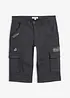 Långa shorts med stretch och cargofickor, normal passform, bonprix