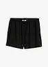 Dra på-shorts i kräppat material med struktur, bonprix