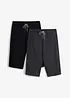 Jerseyshorts i lång modell med ekologisk bomull (2-pack), bonprix