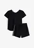 T-shirt och shorts i elastisk bomullsmix (2 delar), bonprix