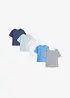 T-shirt av ekologisk bomull (5-pack), bonprix