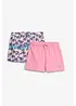 Jerseyshorts (2-pack) av ekologisk bomull (2-pack), bonprix