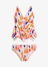 Tankini med flikig nederkant (2 delar), bonprix