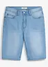 Stretchiga jeansshorts med förstärkt gren, Regular Fit (2-pack), bonprix