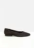 Ballerinaskor i skinn, bonprix