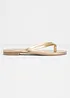 Flip flop-sandal med metallic-look, bonprix