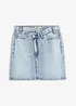 Jeanskjol med asymmetrisk midja, bonprix