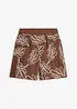 Shorts av bomull med broderi, bonprix