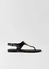 Flip flop-sandal med metallic-detaljer, bonprix