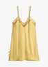 Negligé i satin med skirt broderi, bonprix