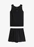 Pyjamas med shorts, i mjuk viskosmix, bonprix