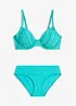 Bygelbikini av strukturmaterial (2 delar), bonprix